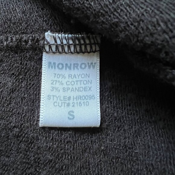 Monrow Size S Black Supersoft Sleeveless Drawstring Waist Tapered Tank Jumpsuit - Picture 6 of 13